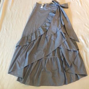 NY&C Hi-low Maxi Ruffled Tie skirt
